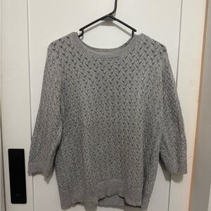 JCPenney Women's Knit Sweater in Gray